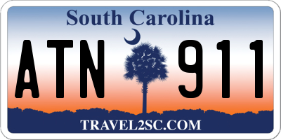 SC license plate ATN911