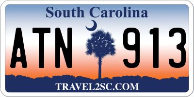 SC license plate ATN913