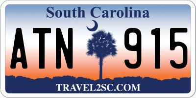 SC license plate ATN915