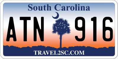 SC license plate ATN916