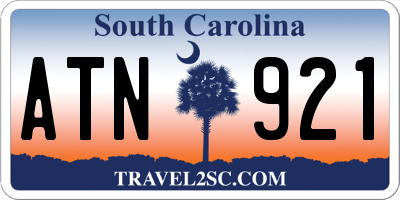 SC license plate ATN921