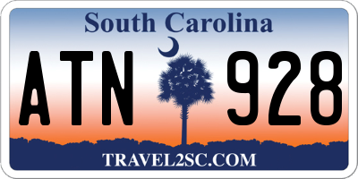 SC license plate ATN928