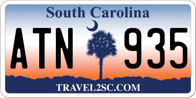 SC license plate ATN935