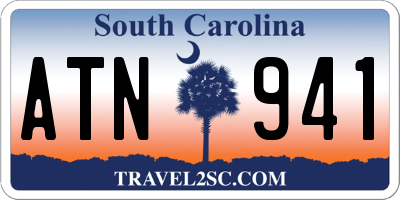 SC license plate ATN941