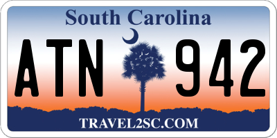 SC license plate ATN942
