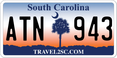 SC license plate ATN943