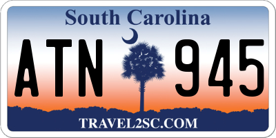 SC license plate ATN945