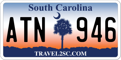 SC license plate ATN946