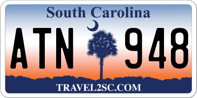 SC license plate ATN948
