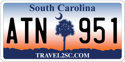 SC license plate ATN951