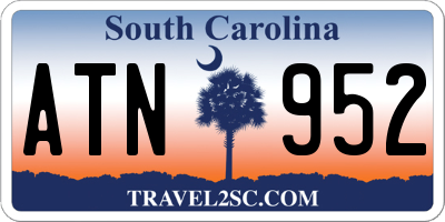 SC license plate ATN952