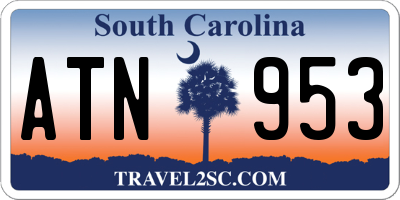 SC license plate ATN953