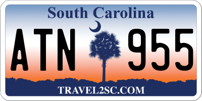 SC license plate ATN955