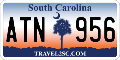 SC license plate ATN956