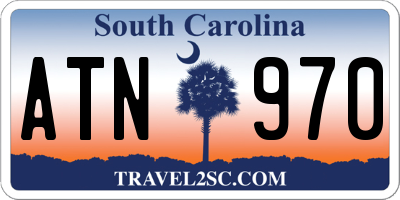 SC license plate ATN970