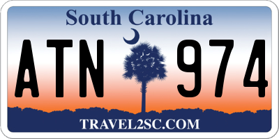 SC license plate ATN974