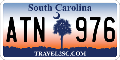 SC license plate ATN976