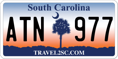 SC license plate ATN977