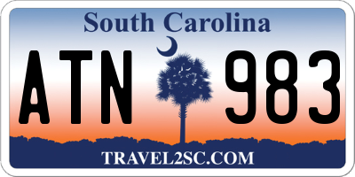 SC license plate ATN983