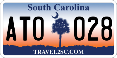 SC license plate ATO028