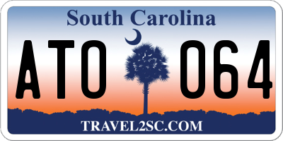SC license plate ATO064