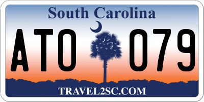 SC license plate ATO079