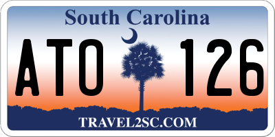 SC license plate ATO126
