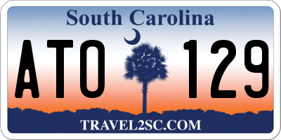 SC license plate ATO129