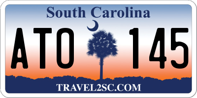 SC license plate ATO145