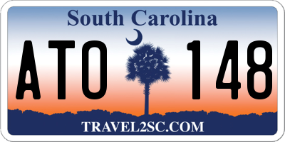 SC license plate ATO148