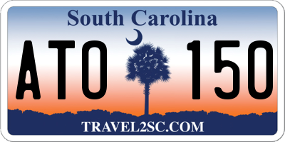 SC license plate ATO150