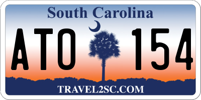SC license plate ATO154
