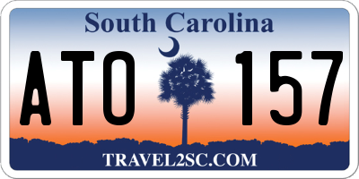 SC license plate ATO157