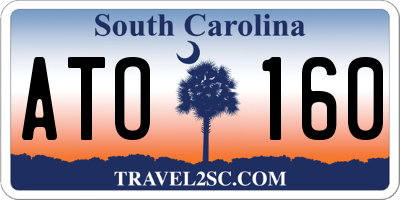 SC license plate ATO160