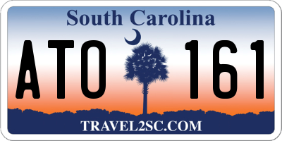 SC license plate ATO161