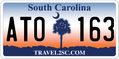 SC license plate ATO163