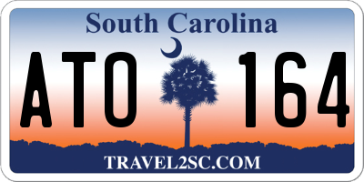 SC license plate ATO164