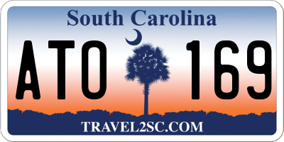 SC license plate ATO169