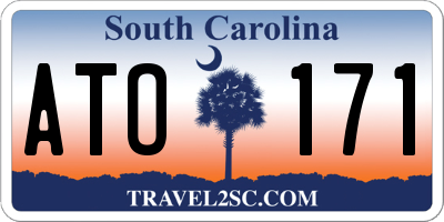 SC license plate ATO171