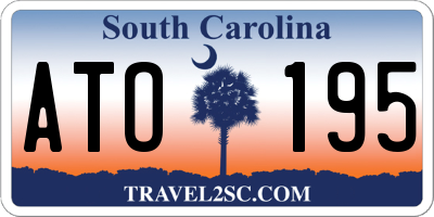 SC license plate ATO195