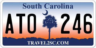 SC license plate ATO246