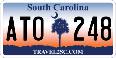 SC license plate ATO248