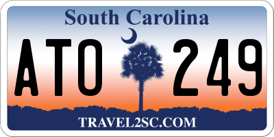 SC license plate ATO249