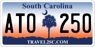 SC license plate ATO250