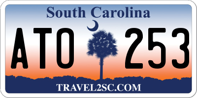SC license plate ATO253