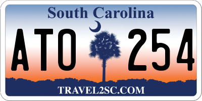 SC license plate ATO254