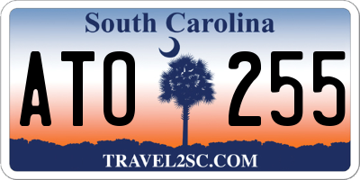 SC license plate ATO255