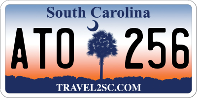 SC license plate ATO256