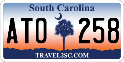 SC license plate ATO258