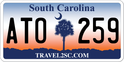 SC license plate ATO259